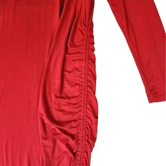 NWT Isabel Maternity By Ingrid & Isabel Women Rushed Bodycon Maternity Dress - Picture 15 of 16